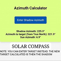 Solar compass web app